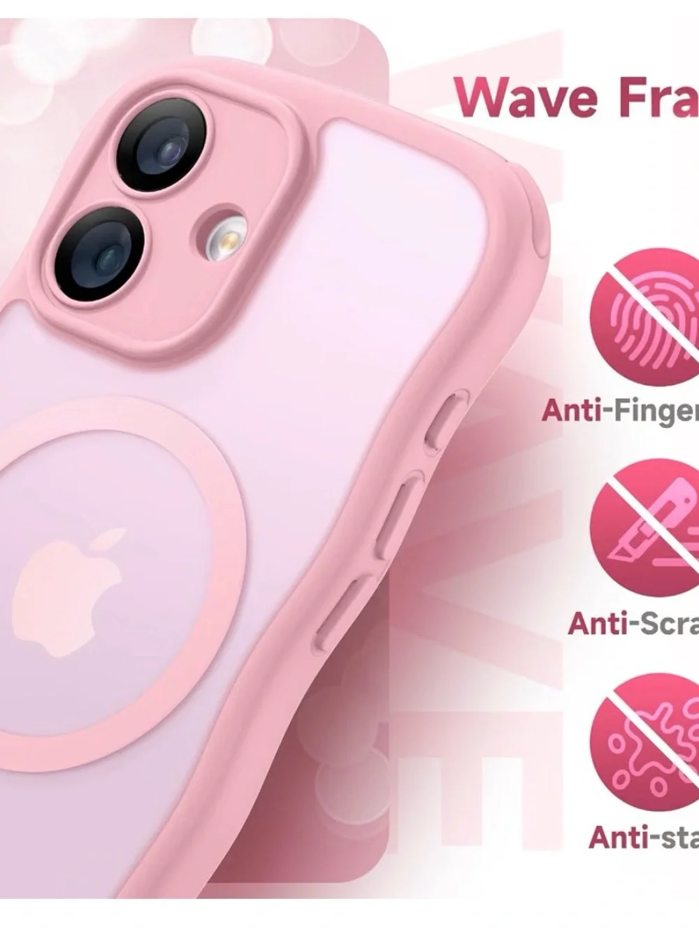 I phone 17 case compatible with magsafe Light pink new
